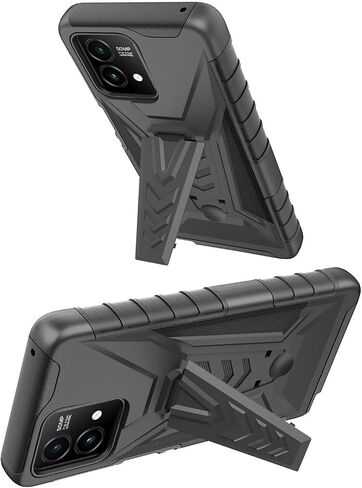 for Motorola Moto G Stylus 5G (2023) XT2315 - Shockproof Phone Case w/Belt Clip Holster - VX Black in Saudi Arabia