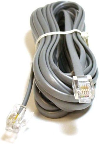 كابل هاتف أرضي Monoprice - 25 قدم - RJ11(6P4C) مستقيم للبيانات in Saudi Arabia