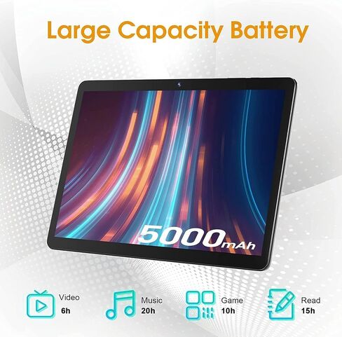 تابلت SGIN Android 12، شاشة 10.1 بوصة، 2 جيجا رام، 64 جيجا ذاكرة قراءة فقط مع معالج رباعي النواة A133 1.6 جيجا هرتز، كاميرا 2 ميجابكسل + 5 ميجابكسل، بلوتوث، واي فاي، نظام تحديد المواقع العالمي، 5000 مللي أمبير (أسود) in Saudi Arabia