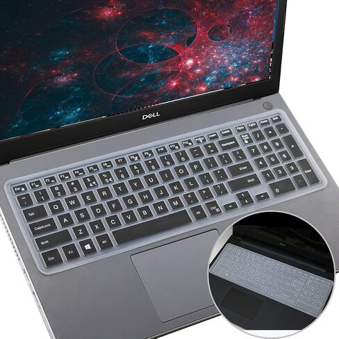 قطعتان من غطاء لوحة المفاتيح متوافق مع سلسلة Dell Inspiron 15 3000 5000 7000 مقاس 15.6 بوصة؛ سلسلة Dell Inspiron 17 5000 مقاس 15.6 بوصة؛ سلسلة Dell Inspiron 17 5000 مقاس 17.3 بوصة؛ سلسلة Dell G3 مقاس 17.3 بوصة (مزودة بلوحة مفاتيح رقمية) in Saudi Arabia