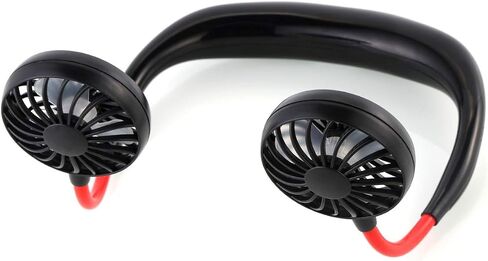 Hand Free Mini Fan, Portable Wearable USB Rechargeable Personal Neckband Fan, Cooler with 3 Speed,360 Degrees Free Rotation for Indoor Outdoor in Saudi Arabia