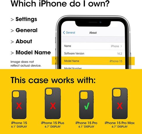 حافظة OtterBox iPhone 15 Pro (فقط) من سلسلة Prefix - أسود كريستالي، رفيعة للغاية، مناسبة للجيب، حواف مرتفعة تحمي الكاميرا والشاشة، متوافقة مع الشحن اللاسلكي in Saudi Arabia