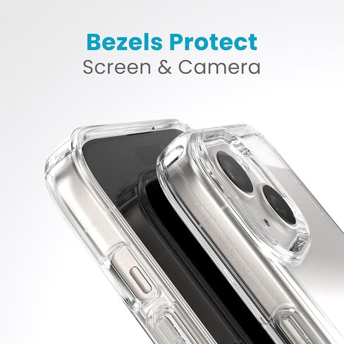 حافظة Speck Clear iPhone 15 - نحيفة، حماية من السقوط - لهاتف iPhone 15، iPhone 14 وiPhone 13 - مقاومة للخدش، مضادة للأصفر، حافظة هاتف 6.1 بوصة - GemShell Clear in Saudi Arabia