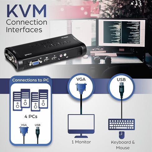 TRENDnet 2-Port USB KVM Switch, TK-207K in Kuwait