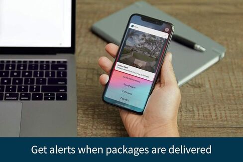 جرس باب فيديو يعمل بالبطارية بدون أسلاك من Arlo - فيديو عالي الدقة، عرض 180 درجة، رؤية ليلية، صوت ثنائي الاتجاه، مباشر إلى شبكة Wi-Fi لا حاجة إلى محور، أسود - AVD2001B (متجدد) in Kuwait