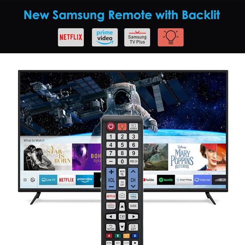 (BN59-01315J) Universal Remote Control with Backlit for Samsung TV Remote Control Replacement All Samsung LCD LED HDTV 3D Smart TVs Models in Kuwait