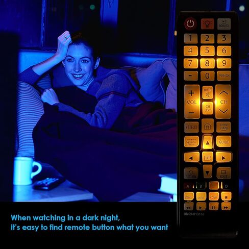 (BN59-01315J) Universal Remote Control with Backlit for Samsung TV Remote Control Replacement All Samsung LCD LED HDTV 3D Smart TVs Models in Kuwait