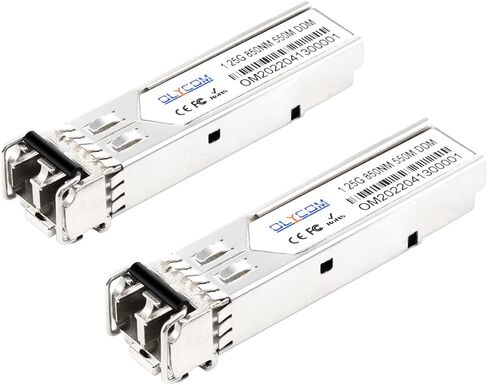 1.25G SFP 1000Base-SX 850nm Industrial MMF Multimode up to 550m Duplex LC DDM for Outdoor Use (2Pack) in Saudi Arabia