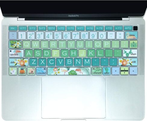 SANFORIN واقي غطاء لوحة المفاتيح لجهاز Apple MacBook Air 13 بوصة 13.3 بوصة (الطراز المناسب فقط: A1932، إصدار 2018 2019)، واقي الجلد من السيليكون بتصميم فردي، ساكورا in Saudi Arabia