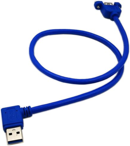 CGTime CGTime 20" لوحة Mount USB 3.0 A أنثى إلى اليمين كابل تمديد ذكر USB A مع مسامير (أزرق) in Saudi Arabia