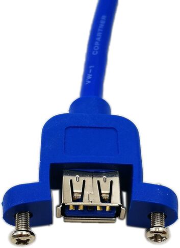 CGTime CGTime 20" لوحة Mount USB 3.0 A أنثى إلى اليمين كابل تمديد ذكر USB A مع مسامير (أزرق) in Saudi Arabia