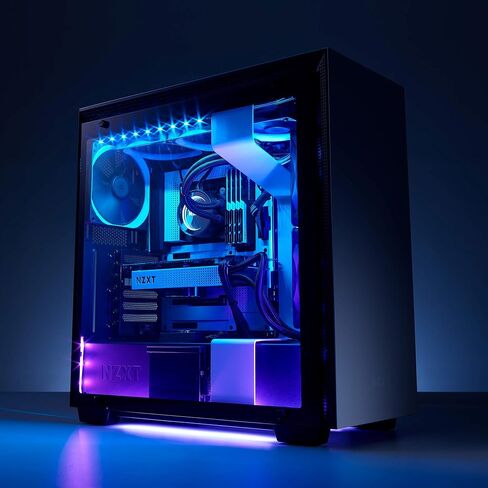 NZXT HUE 2 LED Strips Accessory - Two 300mm RGB LED Lighting Strips - Magnetic & Double-Sided Tape in Saudi Arabia