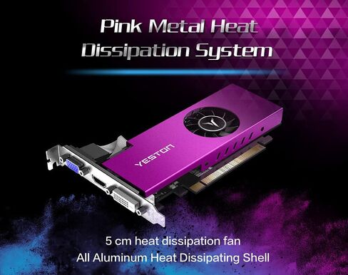 بطاقات رسومات للالعاب AMD راديون RX550 من يستون، 4G/128bit/GDDR5 6000MHz VGA + HD + DVI-D وحدة معالجة رسومات جرافيكية منخفضة، بطاقة فيديو لسطح المكتب in Kuwait