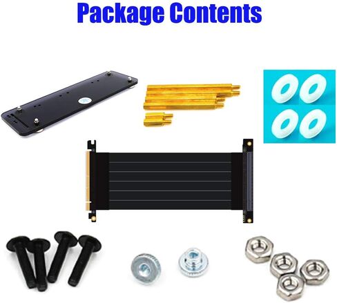 اتش ال تي مسند عمودي لبطاقة الرسومات PCI-E 3.0 16X مع كيبل تمديد PCI-E عالي السرعة وحامل مغناطيسي لحافظة ايه تي اكس ذاتية الصنع in Kuwait