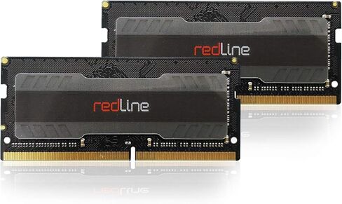 Mushkin Redline Notebook - ذاكرة الوصول العشوائي للكمبيوتر المحمول DDR4 للألعاب - 64 جيجابايت (2 × 32 جيجابايت) مجموعة ذاكرة SODIMM - 3200 ميجاهرتز (PC4-25600) CL-16 - ذاكرة الوصول العشوائي 260 دبوس 1.35 فولت - قناة مزدوجة - جهد منخفض - (MRA4S320GJJM32GX2 in Kuwait