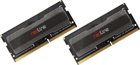 Mushkin Redline Notebook - ذاكرة الوصول العشوائي للكمبيوتر المحمول DDR4 للألعاب - 64 جيجابايت (2 × 32 جيجابايت) مجموعة ذاكرة SODIMM - 3200 ميجاهرتز (PC4-25600) CL-16 - ذاكرة الوصول العشوائي 260 دبوس 1.35 فولت - قناة مزدوجة - جهد منخفض - (MRA4S320GJJM32GX2 in Kuwait