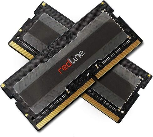 Mushkin Redline Notebook - ذاكرة الوصول العشوائي للكمبيوتر المحمول DDR4 للألعاب - 64 جيجابايت (2 × 32 جيجابايت) مجموعة ذاكرة SODIMM - 3200 ميجاهرتز (PC4-25600) CL-16 - ذاكرة الوصول العشوائي 260 دبوس 1.35 فولت - قناة مزدوجة - جهد منخفض - (MRA4S320GJJM32GX2 in Kuwait
