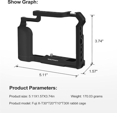 Fuji XS10 Camera Cage - XS10 X-S10 Camera Cage Case in Kuwait