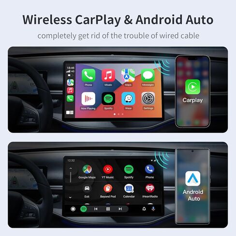 NUPSTE CarPlay Magic Box: محول Carplay لاسلكي 3 في 1 ومحول تلقائي Android لاسلكي مع Netflix YouTube Tiktok، وضع HDMI للسينما. لموديلات السيارات بعد 2016 مع Wired Carplay in Kuwait