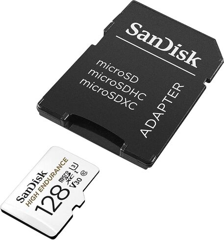 بطاقة ذاكرة MicroSDXC عالية التحمل سعة 128 جيجابايت من SanDisk (عبوتان) لكاميرا Garmin Dash Cam 57، 67W، Mini 2، 47 Series (SDSQQNR-128G-GN6IA) حزمة الفئة 10 مع (1) كل شيء ما عدا قارئ بطاقات MicroSD من Stromboli in Saudi Arabia
