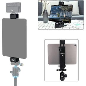 حامل ثلاثي القوائم للكمبيوتر اللوحي متعدد الاستخدامات 2 في 1 وحامل سطح المكتب، حامل ثلاثي القوائم للكمبيوتر اللوحي مع حذاء بارد لجهاز iPad Pro Air Mini، وأقراص النار، وأجهزة Samsung Galaxy Tab لاستخدامها على حامل ثلاثي الأرجل وعصا السيلفي والمكتب in Kuwait