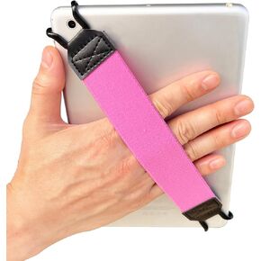 EGOSecurity Hand-Strap for 9-11 Inch Tablets - iPad/iPad Pro/Air, Kindle Fire HD/Samsung/Lenovo, High-Elasticity Versatile Hand Strap, Lightweight Finger Grip Holder (Black) - 2PC in Kuwait