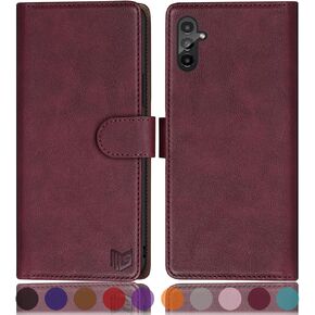 SUANPOT for Samsung Galaxy A13 5G Wallet case with RFID Blocking Credit Card Holder,Flip Book PU Leather Protective Cover Women Men for Samsung A13 Phone case(Light Brown)