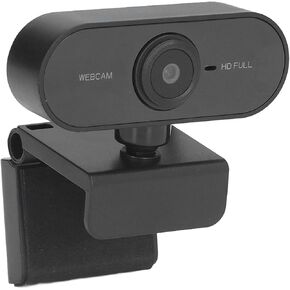 lesiega HD Webcam 1080P Auto Zoomable Webcam with Microphones Feature PC Web Camera Online Classes Webcam for Skype, Zoom, FaceTime (Black) in Saudi Arabia