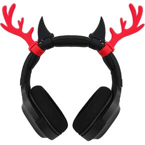 Christmas Reindeer Antlers Gaming Headphoe Decor, Elk Deer Horns Cosplay Props, Deer Antler Ears Headphone Attachment in Kuwait