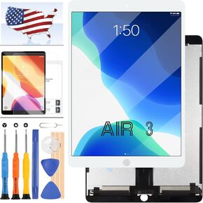شاشة LCD لجهاز iPad Air 3 بديلة لشاشة iPad Air 3rd Gen 2019 شاشة LCD تعمل باللمس مجموعة محول رقمي A2152 A2123 A2154 A2152 طقم إصلاح الكمبيوتر اللوحي (بدون زر الصفحة الرئيسية) (أسود) in Saudi Arabia