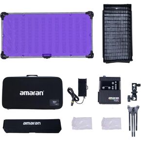US Stock Aputure amaran F21c RGBWW LED Mat (V-Mount, 2 x 1') with Honeycomb Grid, Bi-Color 2500K to 7500K in Saudi Arabia