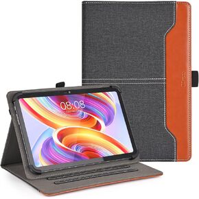 DLveer Universal Case for Sgin Tablet/Byybuo Tablet/ZZB Tablet/Feonal Tablet/Baken Tablet/Lville Tablet/Juninke Tablet 10 10.1 Inch, Multi Angle Stand PU Leather Cover for 10"-11" Inch Tablet, Black in Saudi Arabia