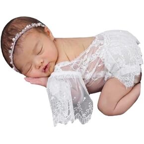 الطفل التصوير الدعائم فتاة الوليد صورة تبادل لاطلاق النار رومبير وتتسابق لطيف الرضع الدانتيل سترة ارتداءها صور الملابس الشهرية in Kuwait