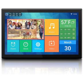 اطار صور رقمي عالي الدقة من اليوراتيك (AWDMPF117F) بشاشة لمس IPS LCD وذاكرة مدمجة 8GB (دقة 1920 × 1080)، يدعم الصور/الموسيقى/الفيديو، قابل للتركيب على الحائط in Kuwait
