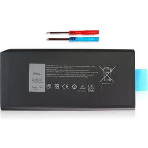 بطارية Uziyockn 65WH X8VWF CJ2K1 4XKN5 لجهاز Dell Latitude 14 Rugged 5404 5414 E5404 Rugged Extreme 7404 7414 E7404، تناسب P45G P46G001 P46G002 XN4KN 5XT3V 09FN4 451-12187 909H5 1 1.1 فولت in Kuwait