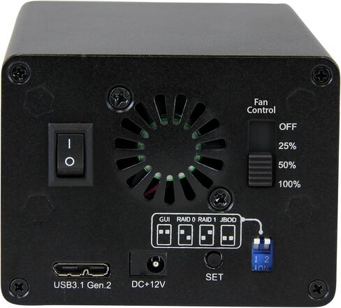 ستارتيك.كوم حاوية خارجية يو اس بي 3.1 (10 جيجابايت في الثانية) للاقراص الصلبة ساتا 2.5 بوصة - ريد - حاوية قرص صلب USB نوع سي ثنائية الاتجاه (S252BU313R)، اسود in Kuwait