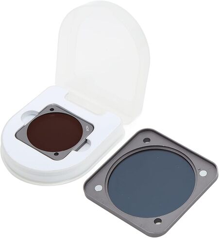 Camera Lens Filter Set, Multi Coated Lens Neutral Density ND Lens Filters Replacement, ND4/ND8/ND16/ND32/ND64, for Action 2(ND64) in Saudi Arabia