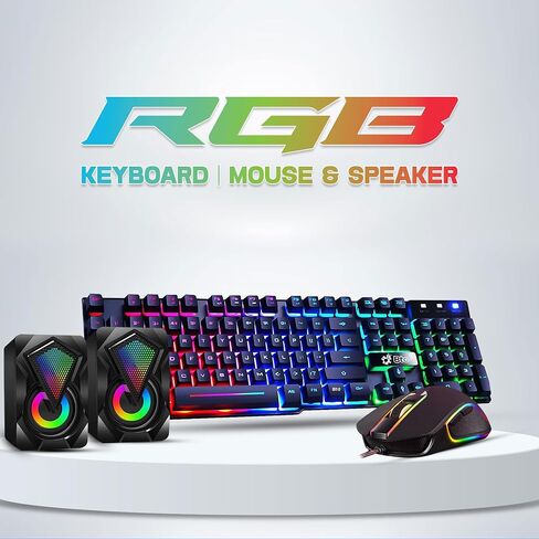 كمبيوتر سطح المكتب HP ProDesk RGB – Intel Core i5 الجيل السادس | رام 16 جيجا DDR4 | 512 جيجا اس اس دي | شاشات مزدوجة 22 بوصة | لوحة مفاتيح وماوس الألعاب | كمبيوتر مزود بواي فاي وبلوتوث مدمجين | ويندوز 10 برو (متجدد) in Kuwait
