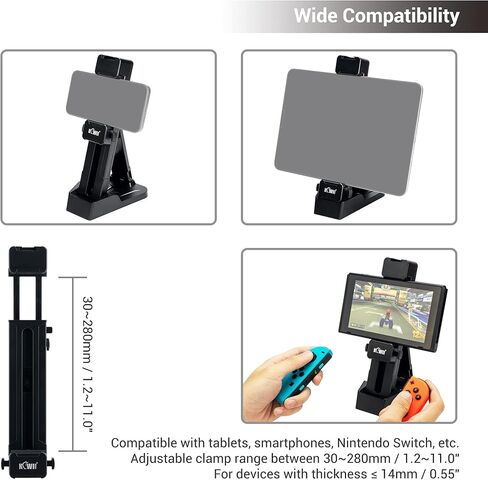 حامل ثلاثي القوائم للكمبيوتر اللوحي متعدد الاستخدامات 2 في 1 وحامل سطح المكتب، حامل ثلاثي القوائم للكمبيوتر اللوحي مع حذاء بارد لجهاز iPad Pro Air Mini، وأقراص النار، وأجهزة Samsung Galaxy Tab لاستخدامها على حامل ثلاثي الأرجل وعصا السيلفي والمكتب in Kuwait