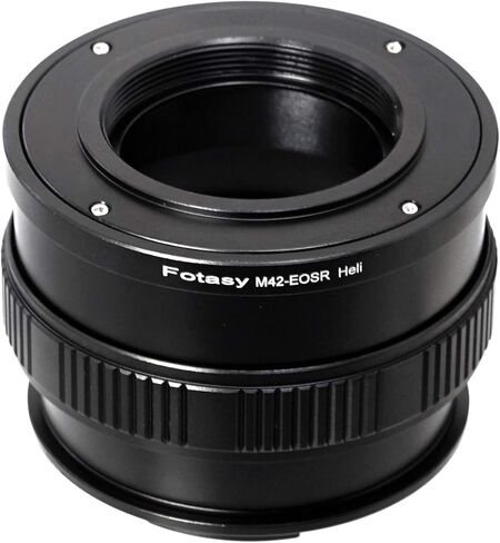 Fotasy M42 Lens to Cannon RF Mount Helicoid Adapter, M42 EOS R Macro Focusing Helicoid Extention Tube, fits 42mm Screw Mount, Compatible with Canon RF Mirrorless Camera EOS R RP Ra R3 R5 R6 R7 R10 in Saudi Arabia