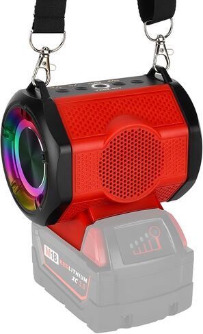 YEX-BUR مكبر صوت لاسلكي محمول لميلووكي m18 18 فولت بطارية لاسلكية خفيفة الوزن صغيرة في الهواء الطلق لمواقع العمل وحفلات السفر in Kuwait