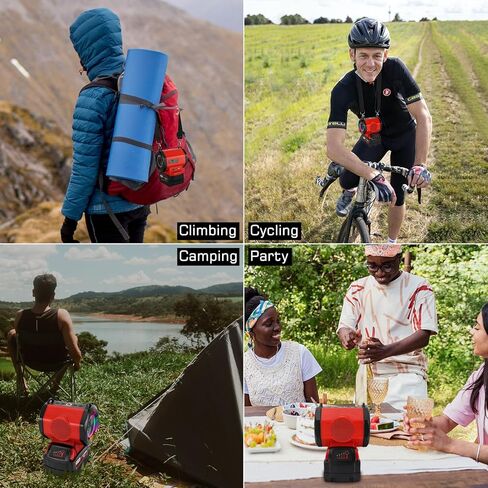 YEX-BUR مكبر صوت لاسلكي محمول لميلووكي m18 18 فولت بطارية لاسلكية خفيفة الوزن صغيرة في الهواء الطلق لمواقع العمل وحفلات السفر in Kuwait