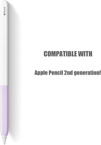 3 قطع قبضة مريحة لقلم Apple الجيل الثاني، حافظة حامل من السيليكون لقلم Apple الجيل الثاني (أرجواني، وردي، أبيض) in Kuwait