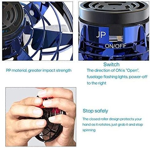 SUPERLIT Flying Spinner، طائرات بدون طيار تعمل يدويًا للأطفال والكبار، لعبة طائرة UFO in Kuwait