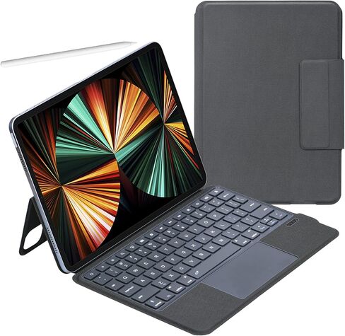 INI iPad Keyboard Case for iPad Air (2022 5th & 4th Gen 2020, 10.9") iPad Pro 11" (4th & 3rd & 2nd Gen) Powerful Magnetic Keyboard Case with Touchpad No Extra TPU Case - Oxford Gray in Kuwait