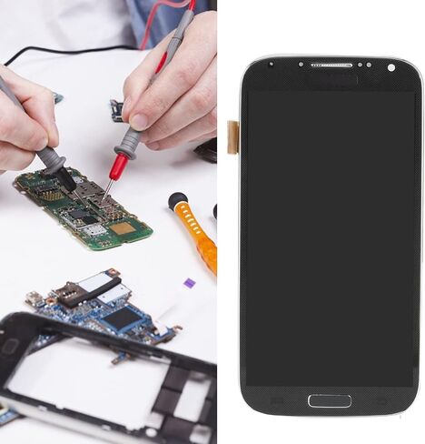 استبدال شاشة LCD، مجموعة استبدال محول رقمي لشاشة LCD للهاتف مع مجموعة أدوات إصلاح التفكيك، لهاتف Samsung Galaxy S4 (أبيض) in Kuwait
