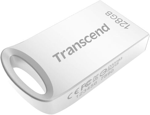 فلاش درايف جيت فلاش 710 يو اس بي 3.1/3.0 سعة 128 جيجابايت من ترانسيند (TS128GJF710S)، فضي in Kuwait