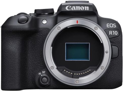 كاميرا Canon EOS R10 بدون مرآة (5331C002) + شاشة 4K + Rode VideoMic + بطاقة SD قوية سعة 64 جيجابايت من سوني + حقيبة + شاحن + 3 بطاريات LPE17 + قارئ بطاقات + ضوء LED + برنامج Corel للصور + المزيد (متجدد) in Saudi Arabia