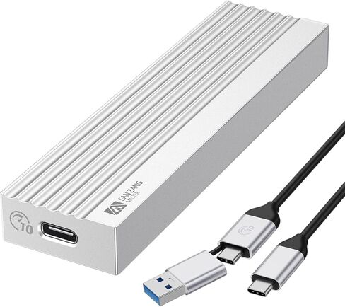 حافظة SSD بذاكرة مستديمة M.2 من سانزانج، USB 3.1 الجيل الثاني (10 جيجا) نوع C الى NGFF NVMe PCIe M-Key(B & M) دعم UASP لSSD مقاس 2280/2260/2242/2230، للمكتب المنزلي in Kuwait