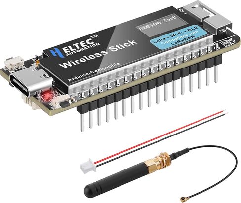 لوحة تطوير ESP32 وحدة IoT: شاشة OLED 0.47 انش تدعم لورا WI FI بلو توث BLE Ard uino، 240MHz ESP32 SX1262 LoRaWAN فلاش 64MB مع هوائي 868/915MHZ للمشهد الذكي in Kuwait